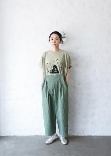 ★40%OFF★2024SS★michirico ミチリコ Cordura nylon overalls カーキ MR24SS-26(womens)
