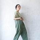 ★40%OFF★2024SS★michirico ミチリコ Cordura nylon overalls カーキ MR24SS-26(womens)