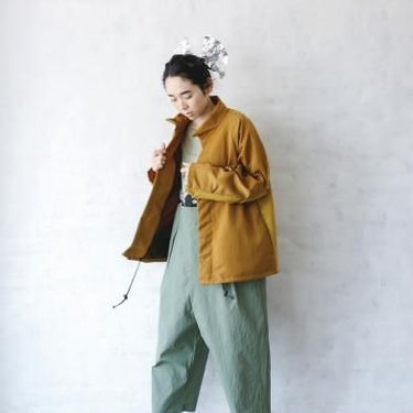 ★40%OFF★2024SS★michirico ミチリコ Cordura nylon overalls カーキ MR24SS-26(womens)