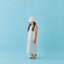 MOUN TEN. マウンテン lace apron dress sand MO18-1504