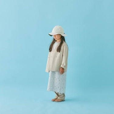 MOUN TEN. マウンテン lace apron dress sand MO18-1504