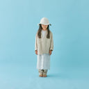 MOUN TEN. マウンテン lace apron dress sand MO18-1504