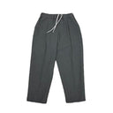 MOUN TEN. マウンテン polyester canapa 1tuck pants charcoal MP56-1502
