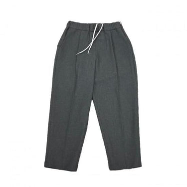 MOUN TEN. マウンテン polyester canapa 1tuck pants charcoal MP56-1502