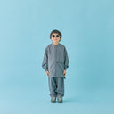 MOUN TEN. マウンテン polyester canapa 1tuck pants charcoal MP56-1502