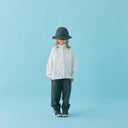 MOUN TEN. マウンテン stretch typewriter wide shirt white MS32-1501