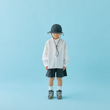 MOUN TEN. マウンテン stretch typewriter wide shirt white MS32-1501