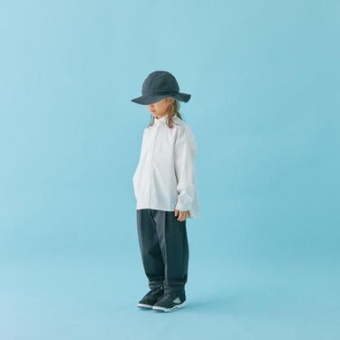 MOUN TEN. マウンテン stretch typewriter wide shirt white MS32-1501