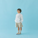 MOUN TEN. マウンテン stretch typewriter wide shirt white MS32-1501