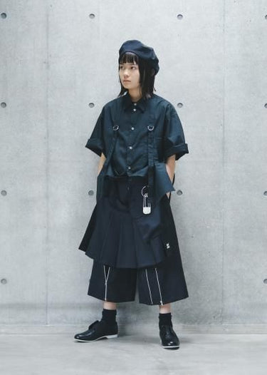 ★GRIS BLACK★GRIS グリ Bum Flap Black GRBK24SS-SK001