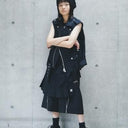 ★GRIS BLACK★GRIS グリ Bum Flap Black GRBK24SS-SK001