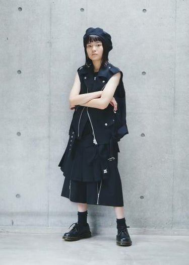 ★GRIS BLACK★GRIS グリ Bum Flap Black GRBK24SS-SK001