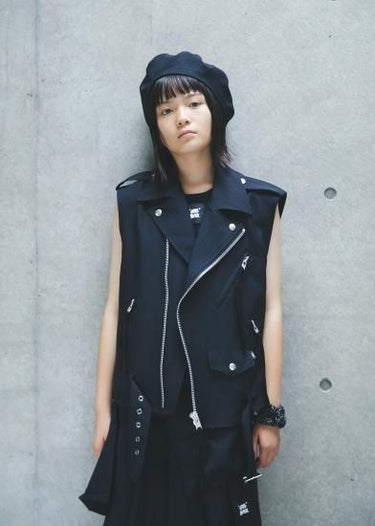 ★GRIS BLACK★GRIS グリ Bum Flap Black GRBK24SS-SK001