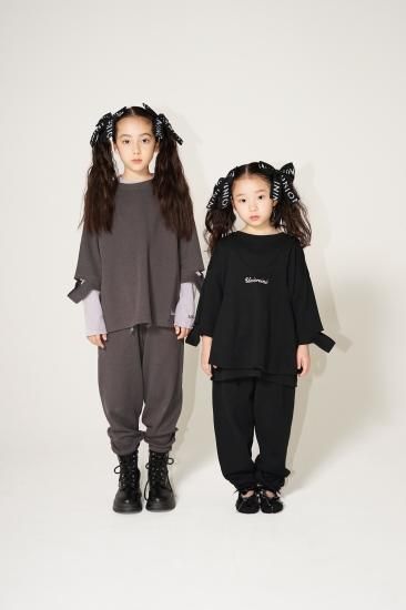 ★40%0FF★2024SS★UNIONINI ユニオニーニ honeycomb tops charcoalgray CS-064