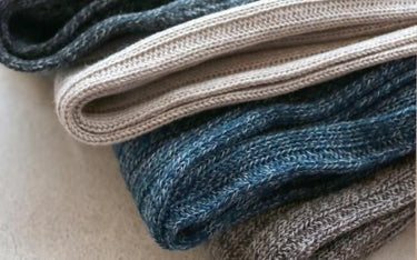 KIVISDOU キビスドウ 撚り杢リブ アームウォーマー チャコール k60462
