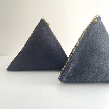 WONDER FULL LIFE＋LIGHT YEARS “COUNTERPOINT” TETRA POUCH QUILT TETRA POUCH black WFL24-A69