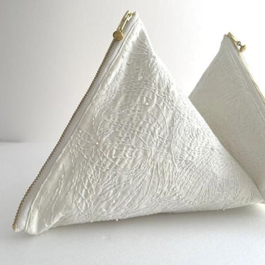 WONDER FULL LIFE＋LIGHT YEARS “COUNTERPOINT” TETRA POUCH QUILT TETRA POUCH rice WFL24-A69