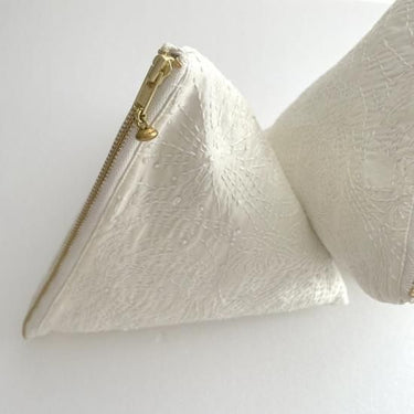 WONDER FULL LIFE＋LIGHT YEARS “COUNTERPOINT” TETRA POUCH QUILT TETRA POUCH rice WFL24-A69