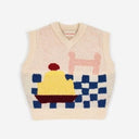★40%0FF★2023 FUN COLLECTION★BOBOCHOSES ボボショーズ YUMMY CAKE KNITTED VEST 223FC015