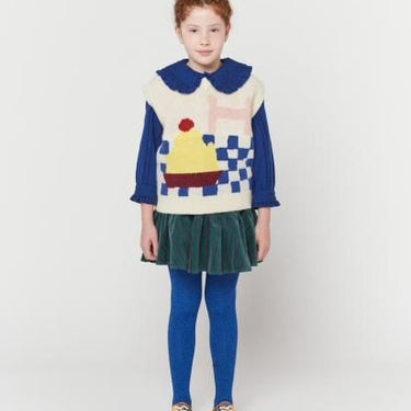 ★40%0FF★2023 FUN COLLECTION★BOBOCHOSES ボボショーズ YUMMY CAKE KNITTED VEST 223FC015