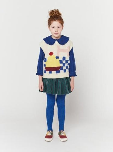 ★40%0FF★2023 FUN COLLECTION★BOBOCHOSES ボボショーズ YUMMY CAKE KNITTED VEST 223FC015
