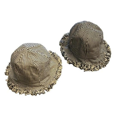 ★50%OFF★2024SS★nunuforme ヌヌフォルム オーガニックデニムフリンジチューリップハット Navy nf21-hat01