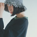★50%OFF★2024SS★nunuforme ヌヌフォルム オーガニックデニムフリンジチューリップハット Navy nf21-hat01