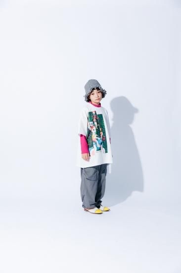 ★50%OFF★2024SS★nunuforme ヌヌフォルム オーガニックデニムフリンジチューリップハット Navy nf21-hat01