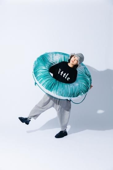 ★50%OFF★2024SS★nunuforme ヌヌフォルム オーガニックデニムフリンジチューリップハット Navy nf21-hat01