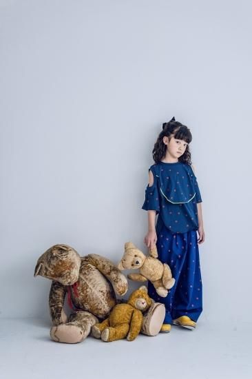 ★40%0FF★2024SS★frankygrow フランキーグロウ FRG+SB DEFORMATION TEE #01 NAVY-RED Strawberry 24SCS-473