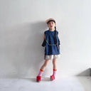 ★40%0FF★2024SS★frankygrow フランキーグロウ FRG+SB DEFORMATION TEE #01 NAVY-RED Strawberry 24SCS-473