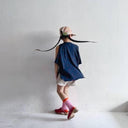 ★40%0FF★2024SS★frankygrow フランキーグロウ FRG+SB DEFORMATION TEE #01 NAVY-RED Strawberry 24SCS-473