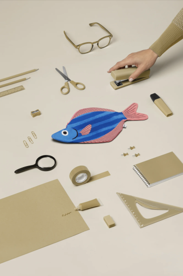 Donfisher ドンフィッシャー Seabass Case Blue 魚ポーチ ブルー スズキ