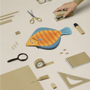 Donfisher ドンフィッシャー Plaice Case Yellow 魚ポーチ イエロー カレイ