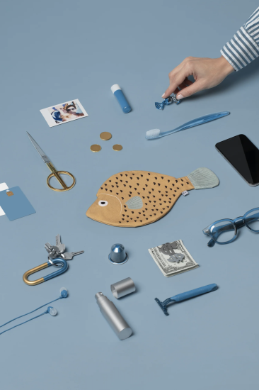 Donfisher ドンフィッシャー Saint Peter Case Mustard 魚ポーチ マスタード マトウダイ