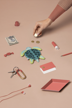 Donfisher ドンフィッシャー  Small Turtle Purse Green グリーン カメさんコインケース