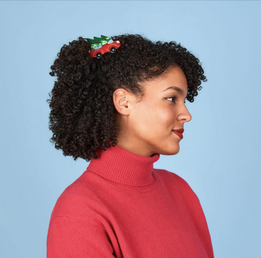 Coucou Suzette ククシュゼット Christmas Car Hair Claw クリスマスカー ヘアクリップ