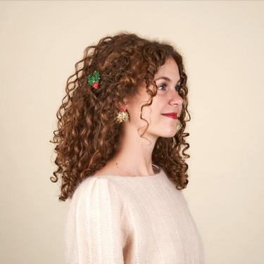 Coucou Suzette ククシュゼット Holly Hair Clip 柊 ヘアクリップ