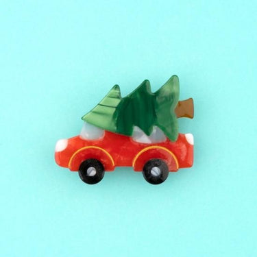 Coucou Suzette ククシュゼット Chritsmas Car Hair Clip クリスマスカー ヘアクリップ
