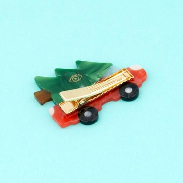 Coucou Suzette ククシュゼット Chritsmas Car Hair Clip クリスマスカー ヘアクリップ