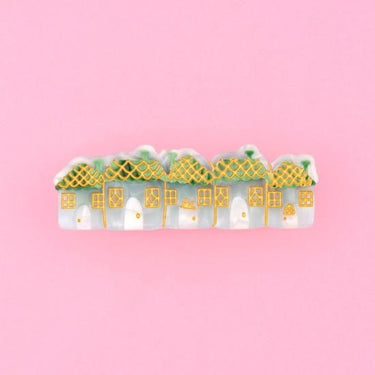 Coucou Suzette ククシュゼット Snowy Town Hair Clip 雪の街 ヘアクリップ
