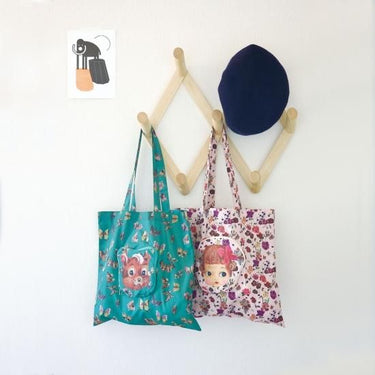 NathalieLete ナタリーレテ Nathalie Lete Face bag Girl 収納ポーチ付きバッグ 510601