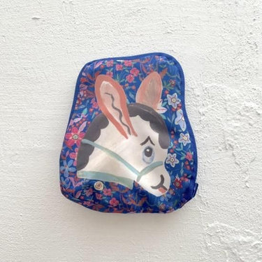 NathalieLete ナタリーレテ Nathalie Lete Face bag Donkey 収納ポーチ付きバッグ 510606