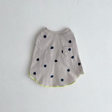 ★frankygrow DOG★frankygrow フランキーグロウ ポケット TEE BEIGE GRAY-BLUE Strawberry 24FDG003