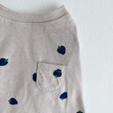★frankygrow DOG★frankygrow フランキーグロウ ポケット TEE BEIGE GRAY-BLUE Strawberry 24FDG003