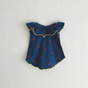★frankygrow DOG★frankygrow フランキーグロウ フリルカラーTEE NAVY-RED Strawberry 24FDG002