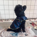 ★frankygrow DOG★frankygrow フランキーグロウ フリルカラーTEE NAVY-RED Strawberry 24FDG002