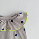 ★frankygrow DOG★frankygrow フランキーグロウ フリルカラーTEE BEIGE GRAY-BLUE Strawberry 24FDG002