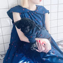 ★frankygrow DOG★frankygrow フランキーグロウ リボン TEE NAVY-RED Strawberry 24FDG004
