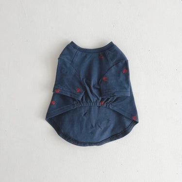 ★frankygrow DOG★frankygrow フランキーグロウ リボン TEE NAVY-RED Strawberry 24FDG004